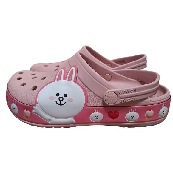 Crocs x Line Friends pink classic clog women's 6 slip on shoes - Picture 1 of 8
